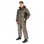 А Костюм зимний Амур цвет Графика Листва(антрацит) ткань Taslan Dobby р-р 56-58,рост 182