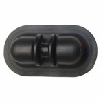 Ролик якорный направляющий черный и серый